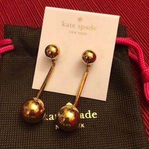 Kate Spade "Ring It Up" gold earrings